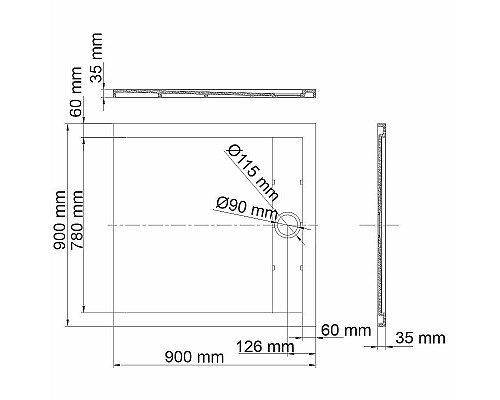 Santeh-Crystal.ru: Душевой поддон из искусственного камня WasserKRAFT Mindel 90х90 85T03 Белый матовый Заказать Душевой поддон из искусственного камня WasserKRAFT Mindel 90х90 85T03 Белый матовый в магазине сантехники Santeh-Crystal.ru