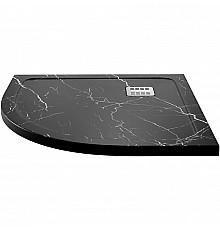 Душевой поддон из искусственного камня WasserKRAFT Neime 90х90 19T01 Черный матовый