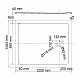 Заказать Душевой поддон из искусственного камня WasserKRAFT Neime 120х100 19T10 Черный матовый в магазине сантехники Santeh-Crystal.ru