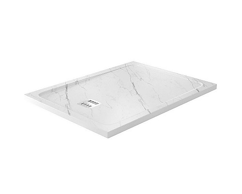 Приобрести Душевой поддон из искусственного камня WasserKRAFT Rhin 120x90 44T07 Белый матовый в магазине сантехники Santeh-Crystal.ru