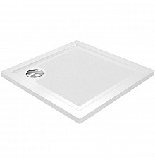 Душевой поддон из стеклопластика WasserKRAFT Salm 90x90 27T03 Белый глянец