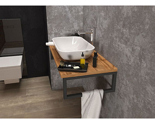 Santeh-Crystal.ru: Столешница под раковину 1MarKa Grunge Loft 90 У85831 подвесная Дуб вотан Купить Столешница под раковину 1MarKa Grunge Loft 90 У85831 подвесная Дуб вотан в магазине сантехники Santeh-Crystal.ru