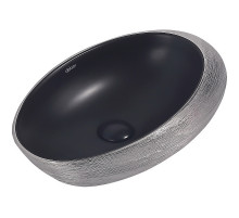 Раковина-чаша Abber Bequem 49 AC2107BS Черный матовый Серебро