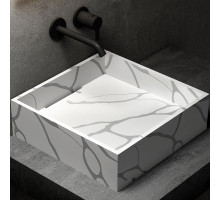 Раковина-чаша Abber Blitz 40 AS2502GB Белый мрамор