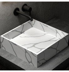 Раковина-чаша Abber Blitz 40 AS2502GB Белый мрамор