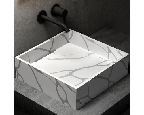 Заказать Раковина-чаша Abber Blitz 40 AS2502GB Белый мрамор в магазине сантехники Santeh-Crystal.ru