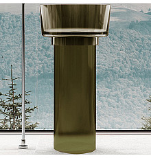 Раковина Abber Kristall 45 AT2702Vesuvian Оливковая