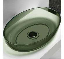 Раковина-чаша Abber Kristall 60 AT2801Vesuvian Оливковая