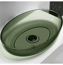 Раковина-чаша Abber Kristall 60 AT2801Vesuvian Оливковая