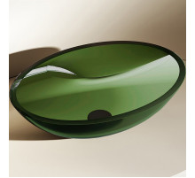 Раковина-чаша Abber Kristall 50 AT2802Emerald Зеленая