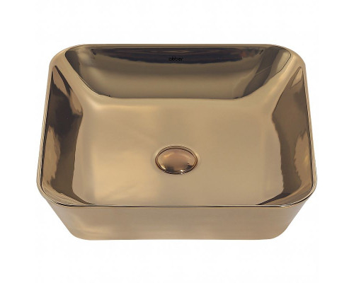 Приобрести Раковина-чаша Abber Rechteck 43 AC2205GG Золото в магазине сантехники Santeh-Crystal.ru