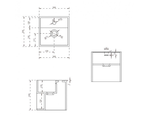 Купить Раковина Abber Stein 30 AS2639 подвесная Белая в магазине сантехники Santeh-Crystal.ru