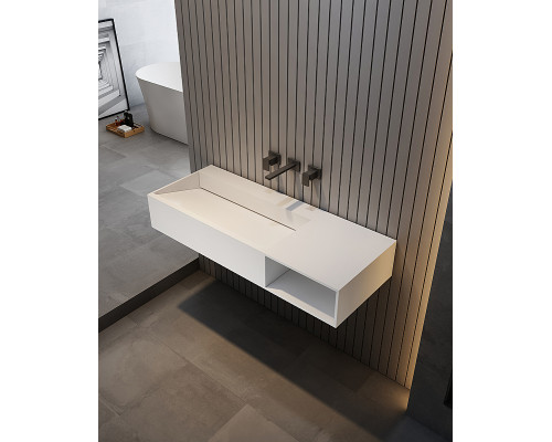 Раковина Abber Stein 100 R AS2640-1.0 R Белая матовая