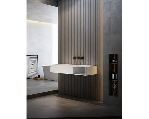 Раковина Abber Stein 100 R AS2640-1.0 R Белая матовая