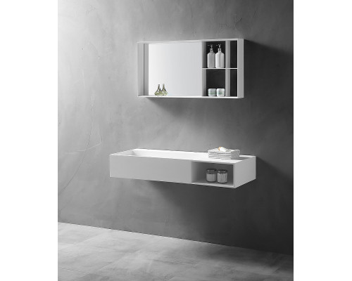 Раковина Abber Stein 100 R AS2640-1.0 R Белая матовая