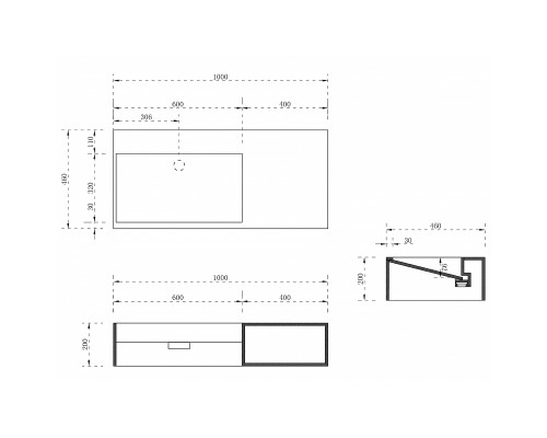 Раковина Abber Stein 100 R AS2640-1.0 R Белая матовая
