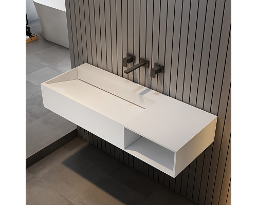 Раковина Abber Stein 120 R AS2640-1.2 R Белая матовая