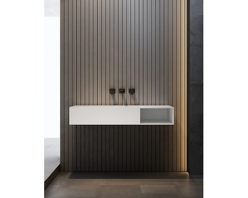 Раковина Abber Stein 120 R AS2640-1.2 R Белая матовая