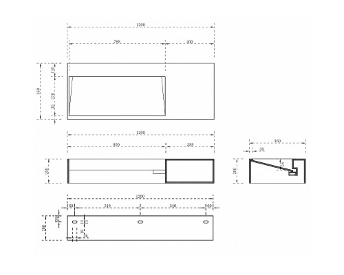 Раковина Abber Stein 120 R AS2640-1.2 R Белая матовая