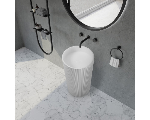 Раковина Abber Stein 50 AS2501-H Белая матовая