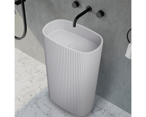 Раковина Abber Stein 55 AS2502-H Белая матовая