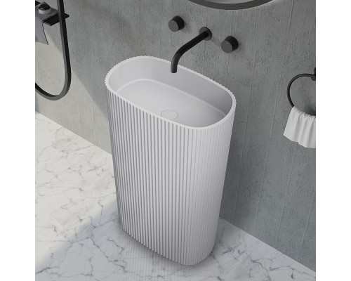 Раковина Abber Stein 55 AS2502-H Белая матовая