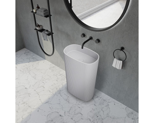 Раковина Abber Stein 55 AS2502-H Белая матовая