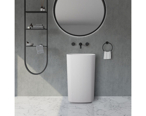 Раковина Abber Stein 55 AS2502-H Белая матовая