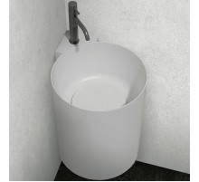 Раковина Abber Stein 42 AS2625 угловая Белая матовая