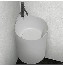 Раковина Abber Stein 42 AS2625 угловая Белая матовая