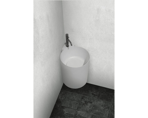 Раковина Abber Stein 42 AS2625 угловая Белая матовая