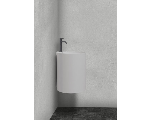 Раковина Abber Stein 42 AS2625 угловая Белая матовая