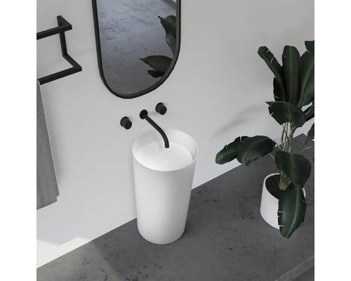 Раковина Abber Stein 45 AS2506-H Белая матовая