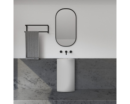 Раковина Abber Stein 45 AS2506-H Белая матовая