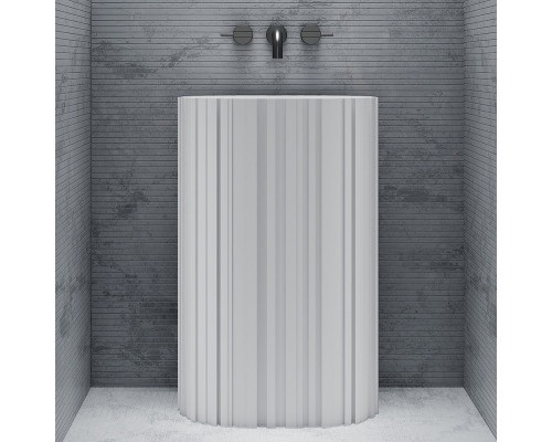 Раковина Abber Stein 58 AS2551-H Белая матовая