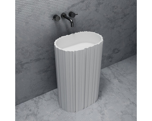 Раковина Abber Stein 58 AS2551-H Белая матовая