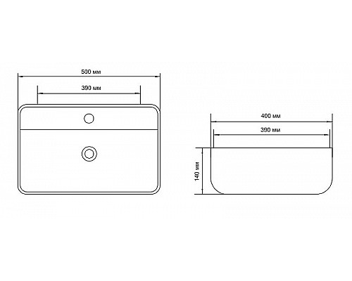 Заказать Раковина Aquanet Soul-2-MB 50 273670 Черная матовая в магазине сантехники Santeh-Crystal.ru