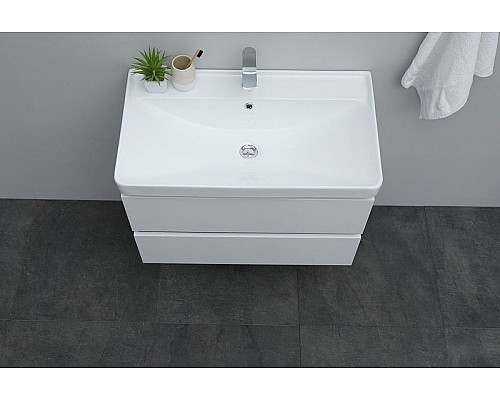 Приобрести Раковина Aquanet Ирис 80 301805 Белая в магазине сантехники Santeh-Crystal.ru