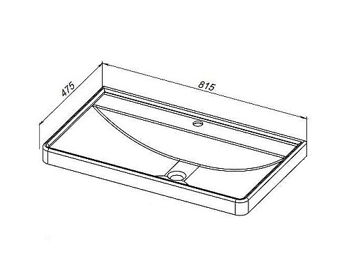 Приобрести Раковина Aquanet Ирис 80 301805 Белая в магазине сантехники Santeh-Crystal.ru