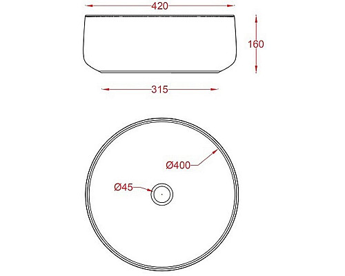 Заказать Раковина-чаша Artceram Cognac 42 COL001 14 87 Rosso corallo в магазине сантехники Santeh-Crystal.ru