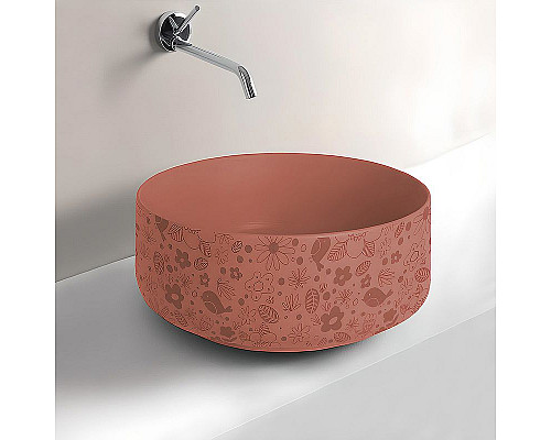 Заказать Раковина-чаша Artceram Cognac 42 COL001 14 87 Rosso corallo в магазине сантехники Santeh-Crystal.ru
