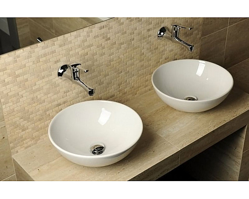 Приобрести Раковина Artceram La Ciotola 46 LCL001 01 00 Белая в магазине сантехники Santeh-Crystal.ru