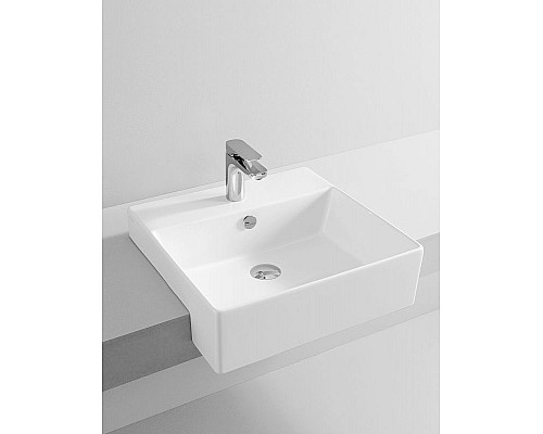 Купить Раковина Artceram Quadro 50 QUL004 01 00 Белая в магазине сантехники Santeh-Crystal.ru