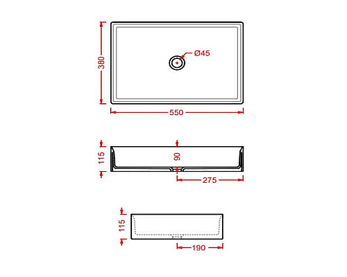 Приобрести Раковина-чаша Artceram Scalino 55 SCL002 41 00 Matera в магазине сантехники Santeh-Crystal.ru