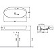 Купить Раковина Azzurra Elegance Circle 90 ELLA090440CMBI/(ECI90M bi)x1 Белая в магазине сантехники Santeh-Crystal.ru