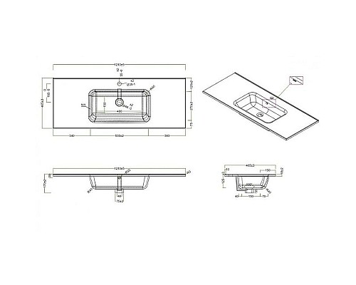 Приобрести Раковина BelBagno 120 BB1200ETL Белая в магазине сантехники Santeh-Crystal.ru