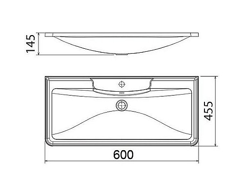 Заказать Раковина BelBagno 60 BB600/455-LV-MR-ALR Белая в магазине сантехники Santeh-Crystal.ru