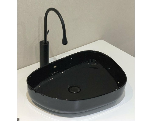 Купить Раковина-чаша BelBagno 55 BB1435-NERO Черная в магазине сантехники Santeh-Crystal.ru