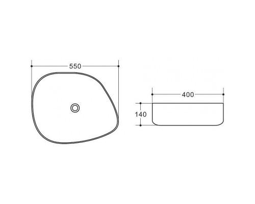 Купить Раковина-чаша BelBagno 55 BB1435-NERO Черная в магазине сантехники Santeh-Crystal.ru