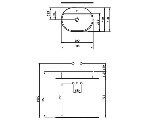 Santeh-Crystal.ru: Раковина Berges Ego SL 60 182016 Белая глянцевая Заказать Раковина Berges Ego SL 60 182016 Белая глянцевая в магазине сантехники Santeh-Crystal.ru